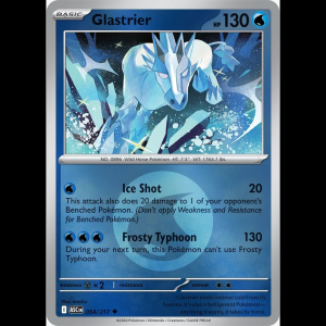 Pokemon TCG Glastrier (Energy Symbol Pattern) - Ascended Heroes - Reverse Holofoil