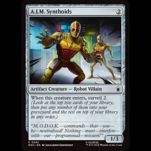 MTG A.I.M. Synthoids Marvel Super Heroes msh#242