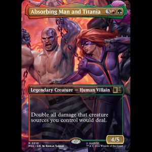 MTG Absorbing Man and Titania Marvel Super Heroes Commander msc#510