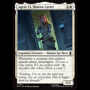 MTG Agent 13, Sharon Carter Marvel Super Heroes msh#1