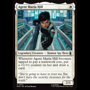 MTG Agent Maria Hill Marvel Super Heroes msh#2