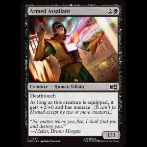 MTG Armed Assailant Marvel Super Heroes Commander msc#647