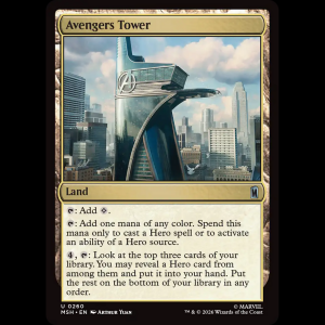 MTG Avengers Tower Marvel Super Heroes msh#260