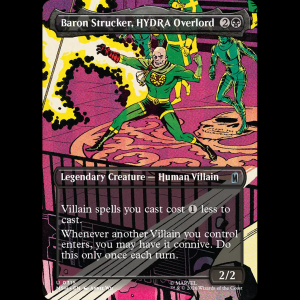 MTG Baron Strucker, HYDRA Overlord Marvel Super Heroes msh#315