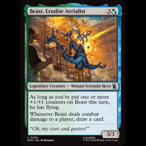 MTG Beast, Erudite Aerialist Marvel Super Heroes msh#206