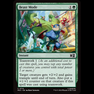 MTG Beast Mode Marvel Super Heroes Commander msc#713