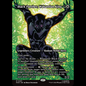MTG Black Panther, Wakandan King Marvel Universe mar#87
