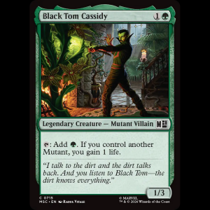 MTG Black Tom Cassidy Marvel Super Heroes Commander msc#715