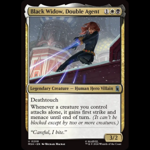 MTG Black Widow, Double Agent Marvel Super Heroes msh#208