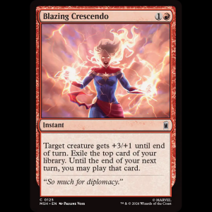MTG Blazing Crescendo Marvel Super Heroes msh#125