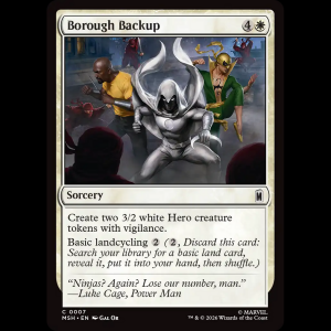 MTG Borough Backup Marvel Super Heroes msh#7