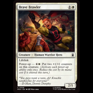 MTG Brave Brawler Marvel Super Heroes msh#8