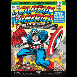 MTG Captain America, Super-Soldier Marvel Super Heroes msh#387