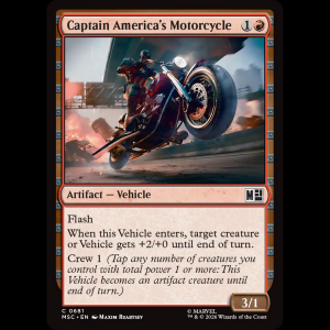 MTG Captain America's Motorcycle Marvel Super Heroes Commander msc#681