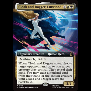 MTG Cloak and Dagger, Entwined Marvel Super Heroes msh#419