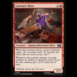 MTG Contract Hero Marvel Super Heroes Commander msc#683