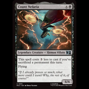 MTG Count Nefaria Marvel Super Heroes Commander msc#651