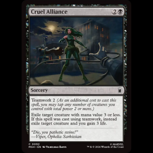MTG Cruel Alliance Marvel Super Heroes msh#92