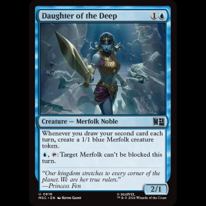 MTG Daughter of the Deep Marvel Super Heroes Commander msc#618