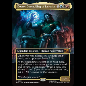 MTG Doctor Doom, King of Latveria Marvel Super Heroes Commander msc#6