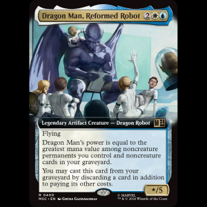 MTG Dragon Man, Reformed Robot Marvel Super Heroes Commander msc#400
