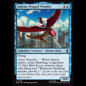 MTG Falcon, Winged Wonder Marvel Super Heroes msh#52