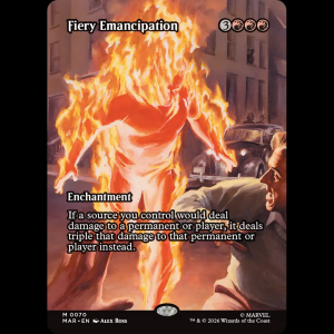 MTG Fiery Emancipation Marvel Universe mar#70