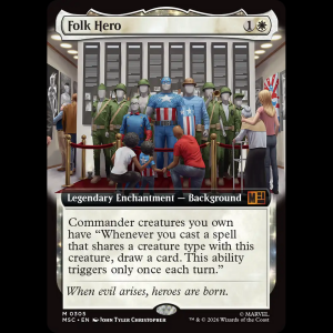 MTG Folk Hero Marvel Super Heroes Commander msc#305