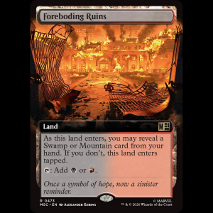 MTG Foreboding Ruins Marvel Super Heroes Commander msc#473