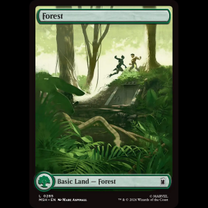 MTG Forest Marvel Super Heroes msh#285