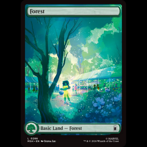 MTG Forest Marvel Super Heroes msh#286