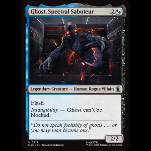 MTG Ghost, Spectral Saboteur Marvel Super Heroes msh#214