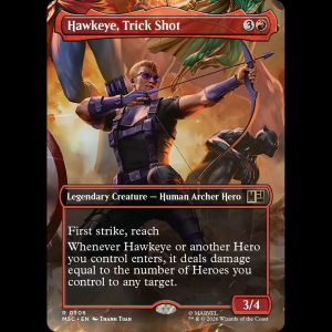 MTG Hawkeye, Trick Shot Marvel Super Heroes Commander msc#506