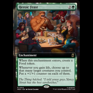 MTG Heroic Feast Marvel Super Heroes msh#414