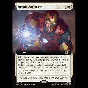 MTG Heroic Sacrifice Marvel Super Heroes Commander msc#310