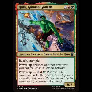 MTG Hulk, Gamma Goliath Marvel Super Heroes msh#215