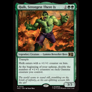 MTG Hulk, Strongest There Is Marvel Super Heroes Commander msc#724