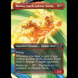 MTG Human Torch, Johnny Storm Marvel Super Heroes msh#321