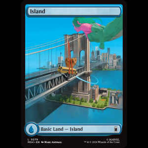 MTG Island Marvel Super Heroes msh#279