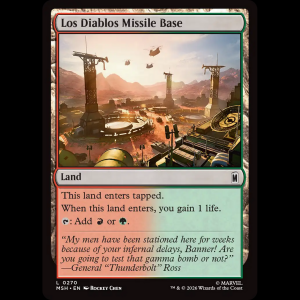 MTG Los Diablos Missile Base Marvel Super Heroes msh#270