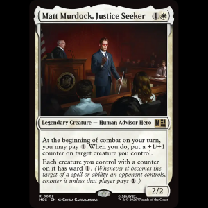MTG Matt Murdock, Justice Seeker Marvel Super Heroes Commander msc#602