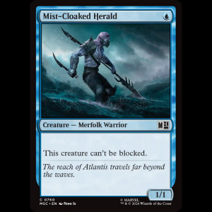 MTG Mist-Cloaked Herald Marvel Super Heroes Commander msc#760