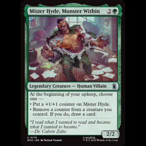 MTG Mister Hyde, Monster Within Marvel Super Heroes msh#176