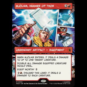 MTG Mjölnir, Hammer of Thor Marvel Super Heroes msh#303