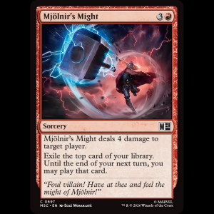 MTG Mjölnir's Might Marvel Super Heroes Commander msc#697