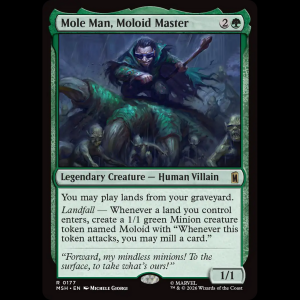 MTG Mole Man, Moloid Master Marvel Super Heroes msh#177