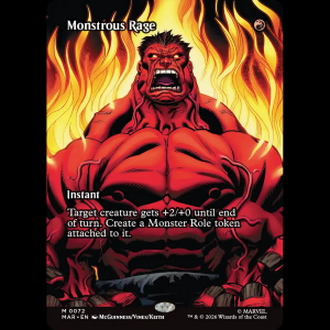 MTG Monstrous Rage Marvel Universe mar#72