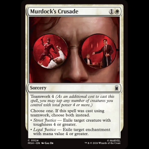 MTG Murdock's Crusade Marvel Super Heroes msh#24