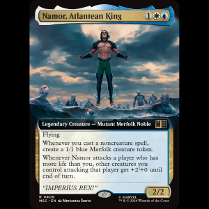 MTG Namor, Atlantean King Marvel Super Heroes Commander msc#409