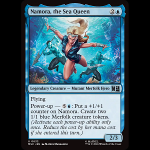 MTG Namora, the Sea Queen Marvel Super Heroes Commander msc#632